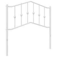 Hoofdbord 90 cm metaal wit - thumbnail