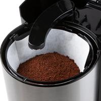 DOMO DO1065K Koffiezetapparaat Zwart, RVS Capaciteit koppen: 12 Display, Timerfunctie, Glazen kan - thumbnail