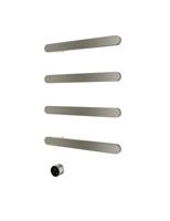 Hotbath &MORE set van 4 rails RASS50 SOFT SQUARE 50 cm met separate schakelaar en inbouw element Geborsteld Nikkel (RASS50-4GN) - thumbnail