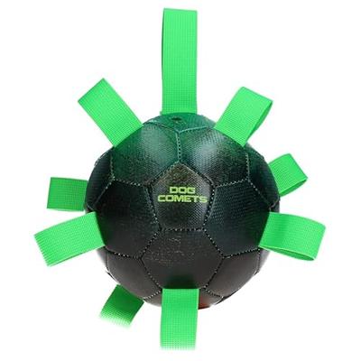 Dog Comets Hypernova - Hondenspeelgoed - Hondenbal met nylon lussen - Drijvend - Groen - Ø 15 cm