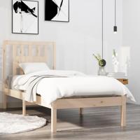 Bedframe massief hout 90x190 cm - thumbnail