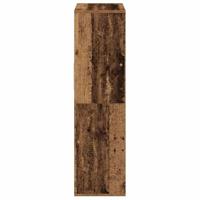Boekenkast 66x31x112 cm bewerkt hout oud houtkleurig - thumbnail
