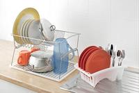 Tomado-Metaltex Silver Afdruiprek 45x31x28Cm 2 Verdiepingen - thumbnail