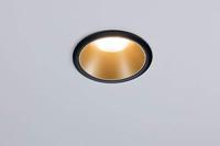 Paulmann 93403 Cole Coin Inbouwlamp LED LED 6 W Zwart, Goud - thumbnail