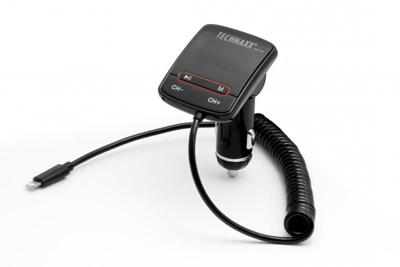 Technaxx FMT700 FM-transmitter Met laadfunctie voor iPhone, Kogelgewricht Technaxx FMT700 FM-transmitter Met laadfunctie voor iPhone, Kogelgewricht