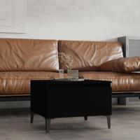 Bijzettafel 50x46x35 cm bewerkt hout zwart - thumbnail