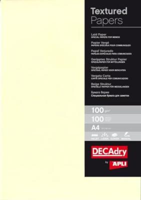 Papier Apli Crème A4 100 Lakens Getextureerd