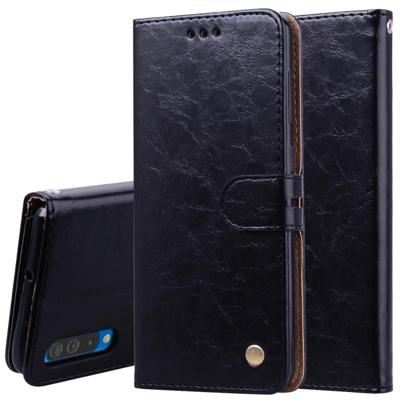 Business Style olie Wax textuur horizontale Flip lederen case voor Galaxy A50 met houder & card slots & portemonnee (zwart) Business Style olie Wax textuur horizontale Flip lederen case voor Galaxy A50 met houder & card slots & portemonnee (zwart)
