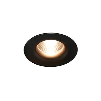 Nordlux LED Inbouwspot Stake rond 6.1W zwart 2700K IP20 - 4801338