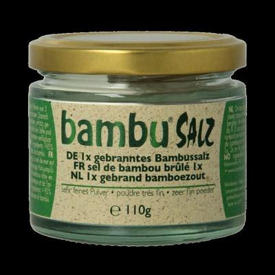 Bambu Salz Bamboezout zeer fijn 1x gebrand 110 Gram