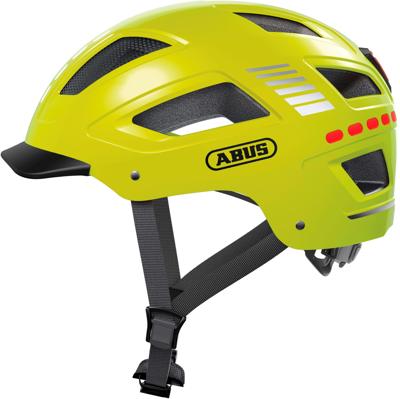 Abus helm hyban 2.0 led signal geel xl 58-63cm Abus helm hyban 2.0 led signal geel xl 58-63cm