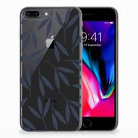 Apple iPhone 7 Plus | 8 Plus | TPU Case | Leaves Blue - thumbnail