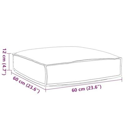 VidaXL Kussen wijnrood 60 x 60 x 12 cm oxford stof VidaXL Kussen wijnrood 60 x 60 x 12 cm oxford stof