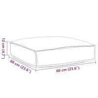 VidaXL Kussen wijnrood 60 x 60 x 12 cm oxford stof - thumbnail