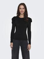Only Onlrich L/s Glitter Puff Top Jrs T-shirt Lange Mouw 4603568 Black Black Glitter - thumbnail
