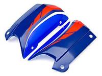 Baja 5b buggy painted lower body (blue/white/red) - thumbnail