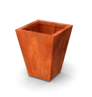 Vaso vaasvormige plantenbakken Cortenstaal 500 x 500 x 600 mm Geroba - Geroba - thumbnail