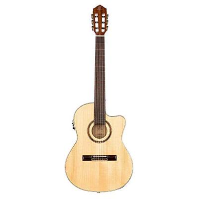 Ortega RCE138-T4 Performer Series Natural elektrisch-akoestische klassieke gitaar met gigbag