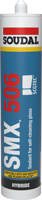 Soudal smx 506 | beglazingskit | 290 ml | zwart - 119538 - thumbnail