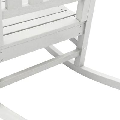 Tuin Schommelstoel 3 pcs Wit 38 x 38 x 46cm Kunststof