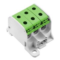 Weidmüller 2874550000 Verdeelblok Schroeven Lichtgrijs, Groen 3 stuk(s) - thumbnail