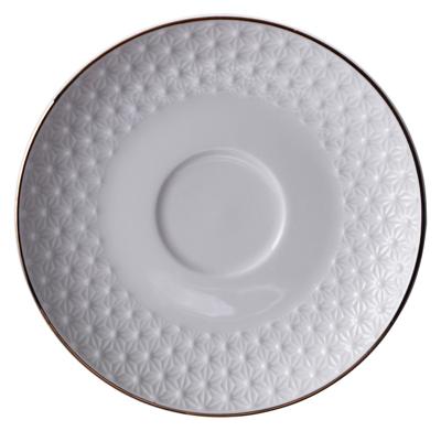 Porseleinen Onderzetter met Sterpatroon - Nippon White - 180ml