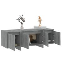 Tv-meubel 120x30x40,5 cm bewerkt hout grijs sonoma eikenkleurig - thumbnail