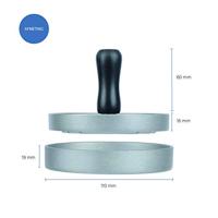 Krumble Hamburgerpers - Aluminium - thumbnail