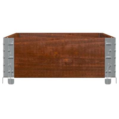 VidaXL Palletopzetrand 100x50 cm massief grenenhout bruin VidaXL Palletopzetrand 100x50 cm massief grenenhout bruin