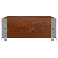 VidaXL Palletopzetrand 100x50 cm massief grenenhout bruin - thumbnail