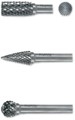 RUKO 116001 Freesset Hardmetaal Schachtdiameter 6 mm 3-delig