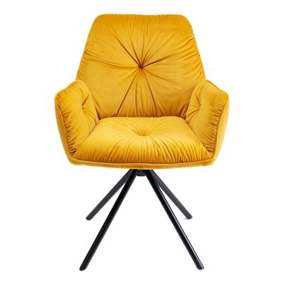 Kare Eetkamerstoel Met Armleuning Mila Yellow