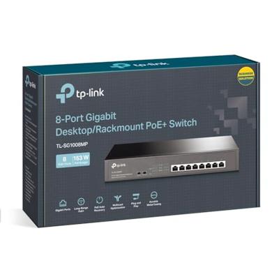 TP-LINK 8 Port Gigabit PoE Switch Unmanaged Gigabit Ethernet