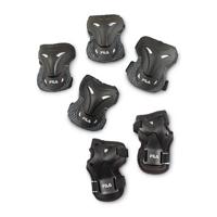 Move Beschermset voor kinderen - 3-pack basic black - zwart - driedelige set met pols elleboog en kniebeschermers - thumbnail