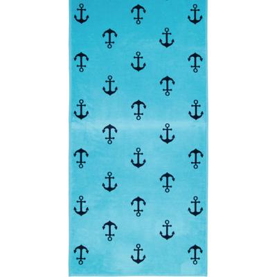 Cawö Cawö Beach Anker Strandlaken 80x180 Türkis