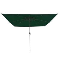 VidaXL Tuinparasol groen 295 x 295 x 245 cm polyester en staal - thumbnail