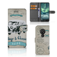 Nokia 7.2 | Nokia 6.2 Telefoonhoesje met foto Retro VW Bus - thumbnail