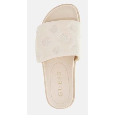 Guess Logo Slipper Dames Beige - Maat 37 - Kleur: Beige | Soccerfanshop