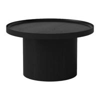 Bolia Plateau Bijzettafel - H 52 x Ø 48 cm - Zwart Gebeitst Gelakt Eiken - thumbnail