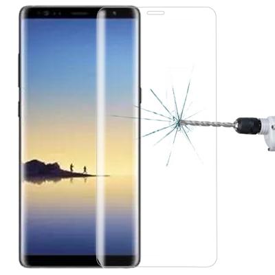 Voor Galaxy Note 8 0.3 mm 9H oppervlaktehardheid 3D gebogen zeefdruk volledige scherm getemperd glas scherm Protector(Transparent)
