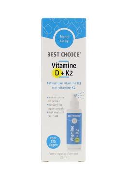 Vitaminespray vitamine D3 + K2 25 Milliliter