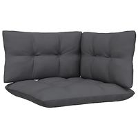 9-delige Loungeset met antracietkleurige kussens grenenhout - thumbnail
