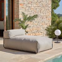 Kave Home Modulaire Outdoor Bank 'Square' Chaise Longue, kleur Groen - thumbnail