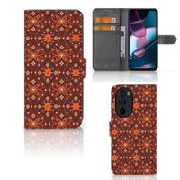 Motorola Edge 30 Pro | Telefoon Hoesje | Batik Brown - thumbnail