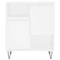 Dressoir 60x35x70 cm bewerkt hout wit - thumbnail