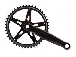 Hzb crankset / kettingwiel staal 44t 1/8 + 3/32 170 mm -1 mm zwart