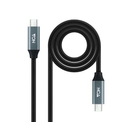USB-C-kabel NANOCABLE 10.01.4301-L150 Zwart 1,5 m 4K Ultra HD (1 Stuks)