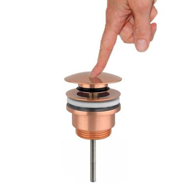 Best Design Clickwaste Lyon Zonder Overloop 5/4 Mat Rose Goud Best Design Clickwaste Lyon Zonder Overloop 5/4 Mat Rose Goud