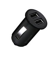 Transcend ts-dpl3 dual usb car charger for drivepro, 8m/4m cable, usb type a to micro b - thumbnail