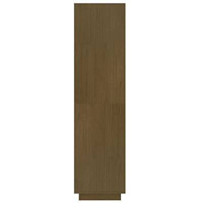 Boekenkast/kamerscherm 60x35x135 cm grenenhout honingbruin